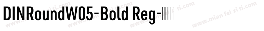 DINRoundW05-Bold Reg字体转换